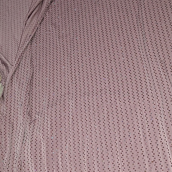 Womens small sparkly glitter speechless bodycon gown with high slit - Picture 6 of 12